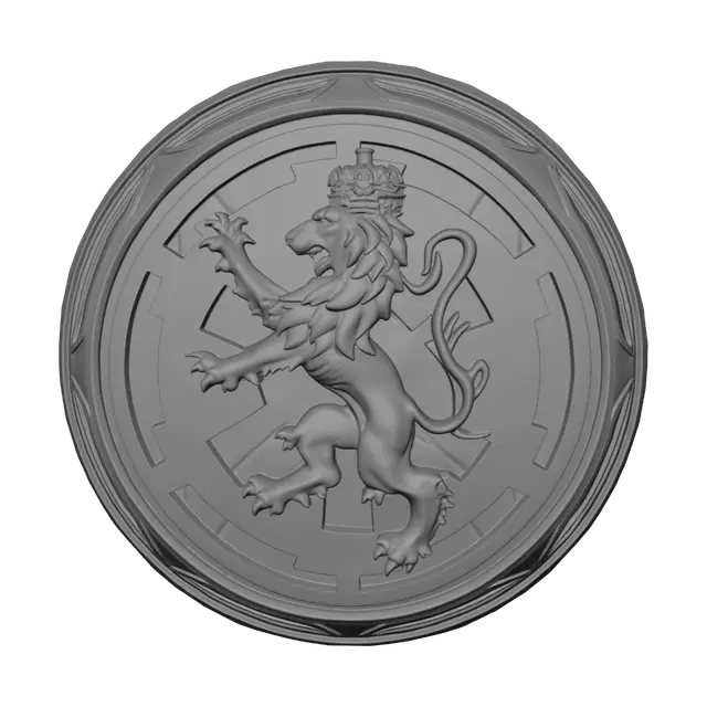 3D model for Royal Lion Crest