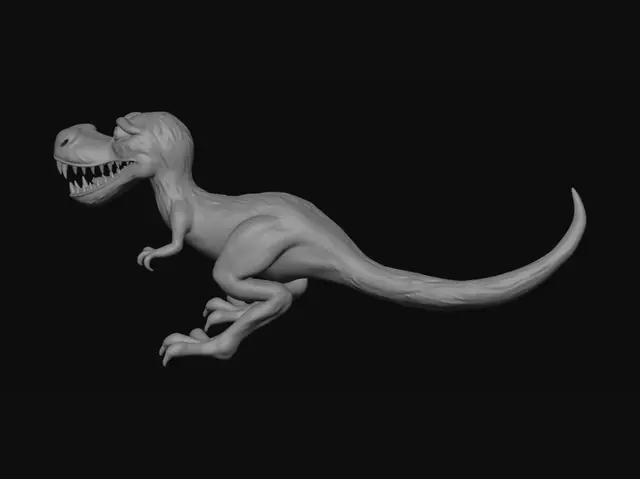 3D model for Running T-Rex