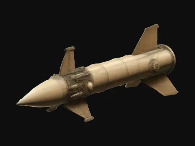 3D model for an ICBM missile built in the style of a Leonardo Da Vinci concept sketch, #ChronoForgeWeapon#