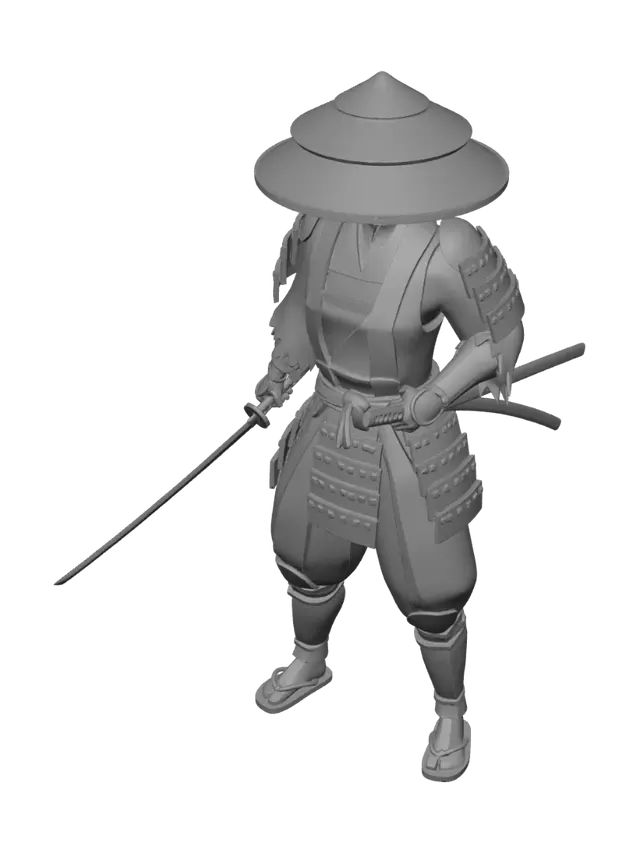 3D model for Wasteland Samurai