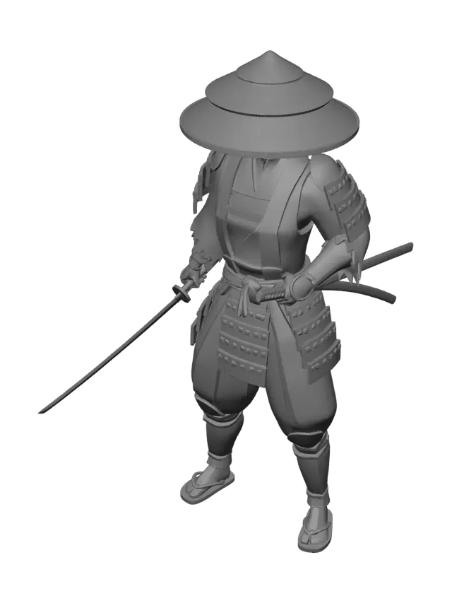 3D model for Wasteland Samurai