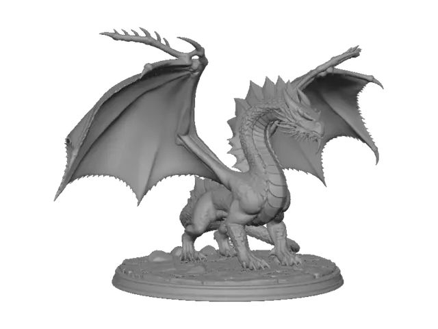 3D model for Emberwing the Verdant Dragon