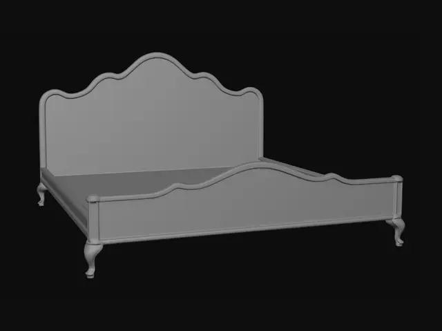 3D model for Distressed Mint Bed