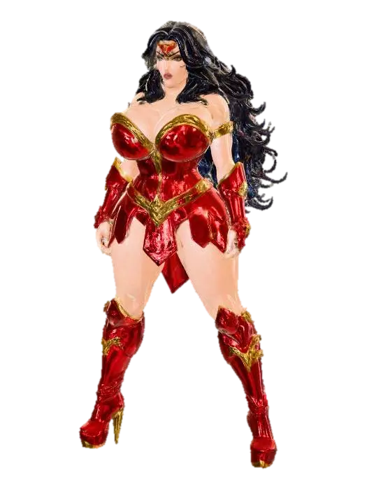 Wonder Woman - Wonderwoman 3D model, vytvořený pomocí AI
