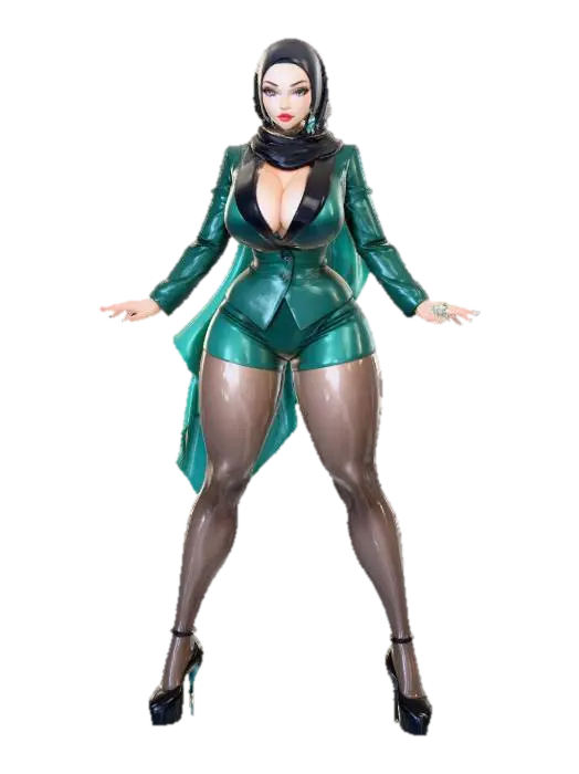 Empowered CEO Elegance 3D model, vytvořený pomocí AI