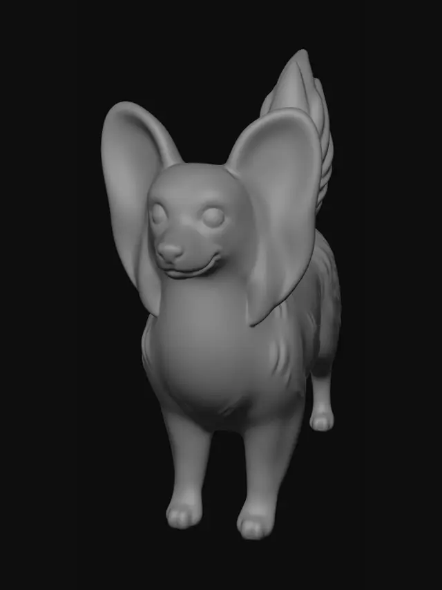 3D model for Monochrome Pup