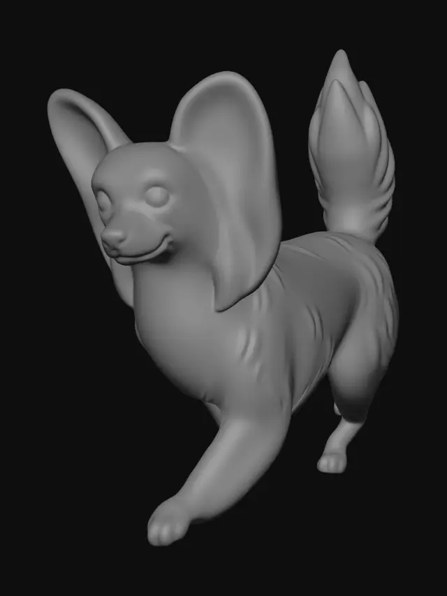 3D model for Monochrome Pup