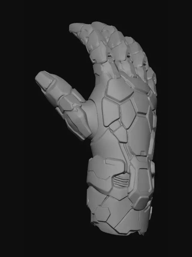 3D model for Neon Circuit Hand