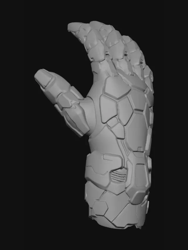 3D model for Neon Circuit Hand