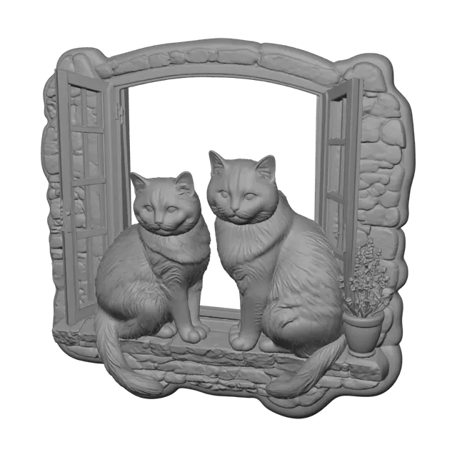3D model for Whiskers at the Open Window