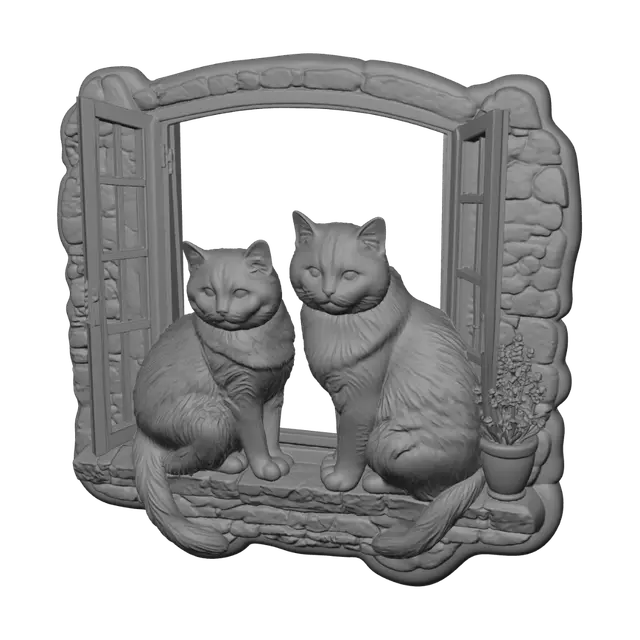 3D model for Whiskers at the Open Window