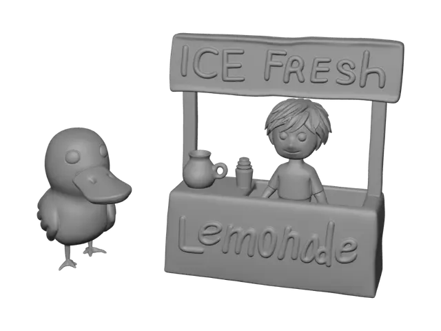 3D model for Duck at the Lemonade Stand