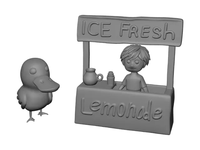 3D model for Duck at the Lemonade Stand