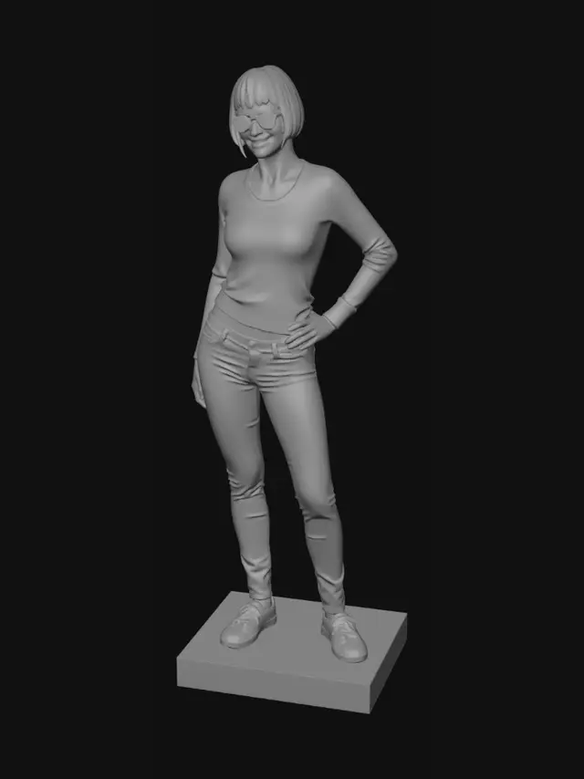 3D model for Monochrome Casual Figure