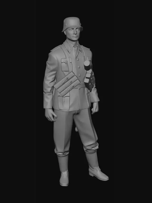 3D model for World War II Nazi Soldier