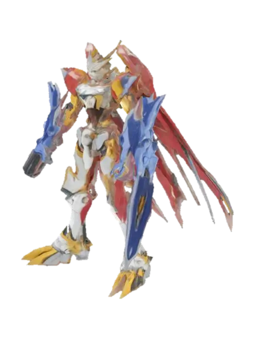Mecha Knight - Battles 3D model, vytvořený pomocí AI