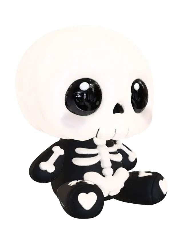3D model for Cute Skeleton Plush