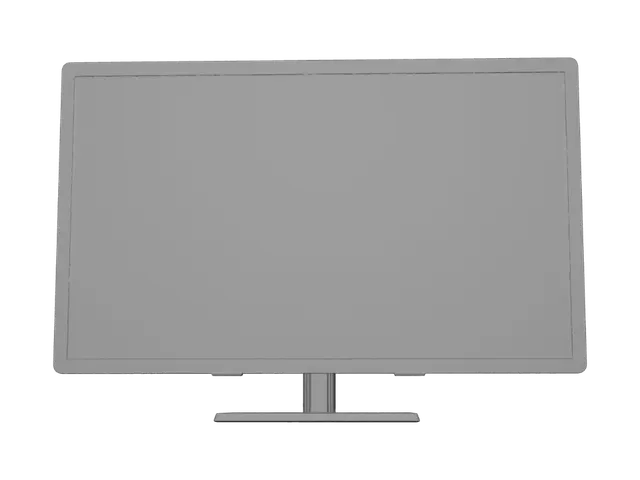 3D model for Yeni nesil Bilgisayar Monitörü, düz(kıvrımlı değil)