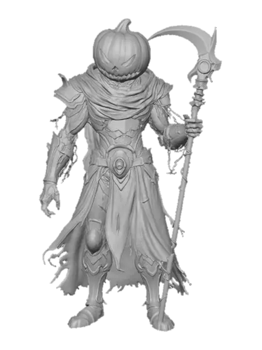 3D model for Flaming Pumpkin Warrior