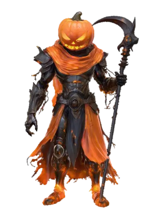 3D model for Flaming Pumpkin Warrior