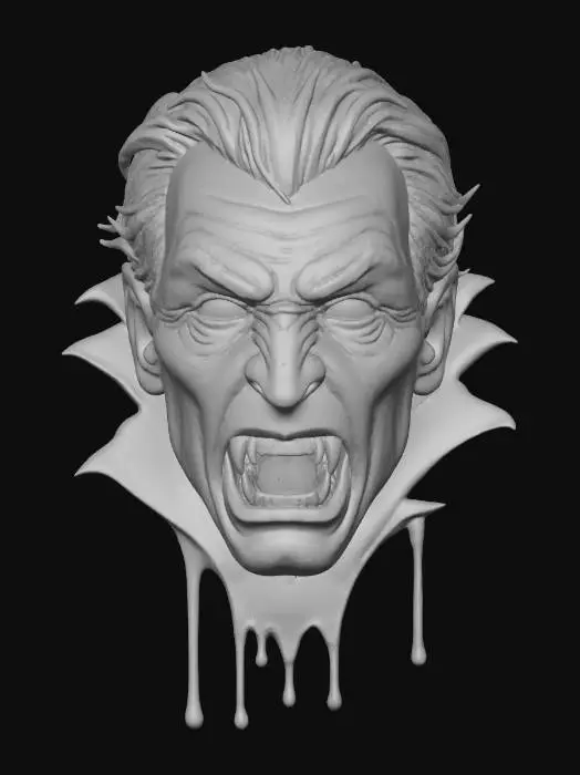 3D model for Vampire's Gaze, The Portrait Watcher
framed oil painting with vampire face that crawls out of canvas, dripping paint turning to blood, textures: glossy oil paint surface, dripping pigment, smooth canvas folds, matte gold frame, full-body symmetrical, #Halloween2025#
