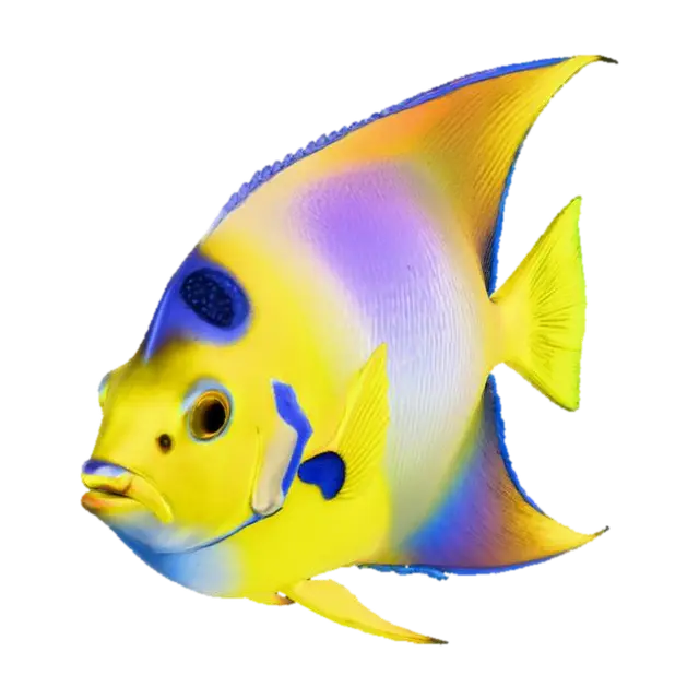 Angelfish Majesty - Species 3D model, vytvořený pomocí AI