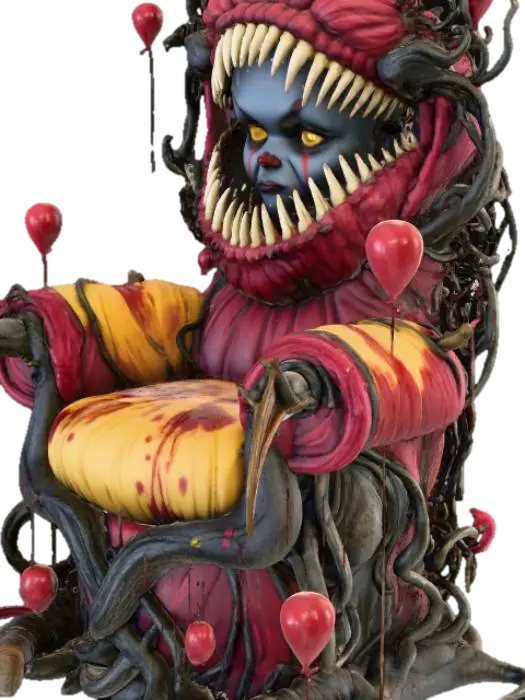 Monstrous Throne - It 3D model, vytvořený pomocí AI