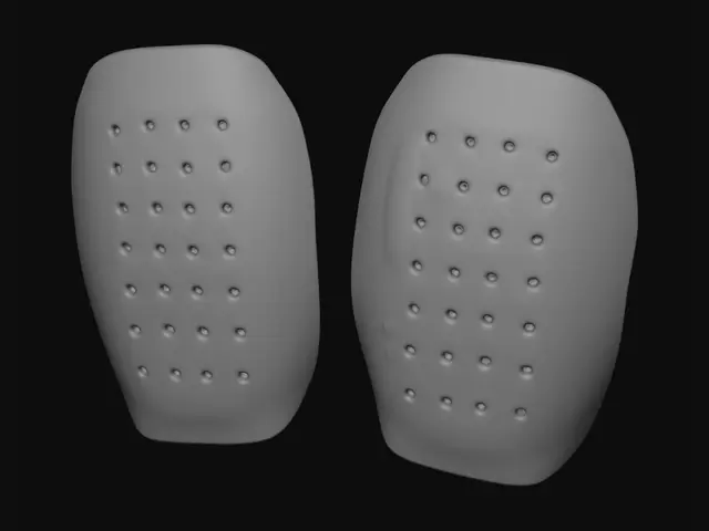 3D model for Pair of white perforated shields