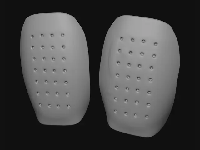 3D model for Pair of white perforated shields