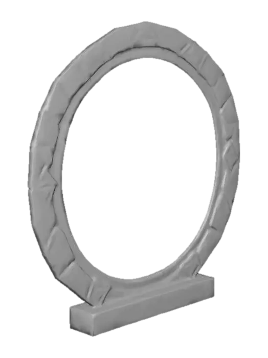 3D model for Low-Poly Portal with frame
