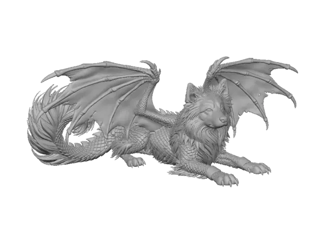 3D model for Library Wyvern Canine