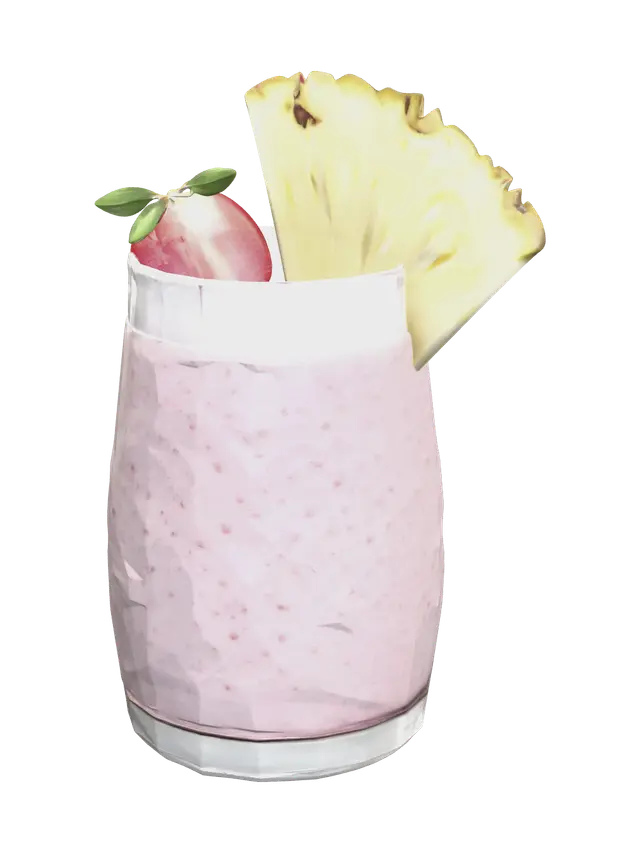 Smoothie - Refreshing 3D model, vytvořený pomocí AI