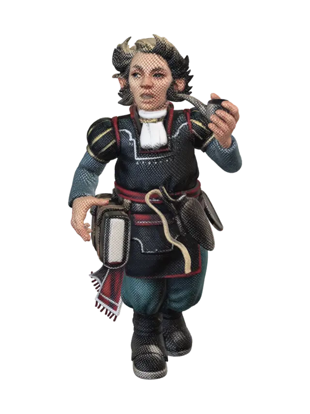 Mago mediano - Mérovich 3D model, vytvořený pomocí AI