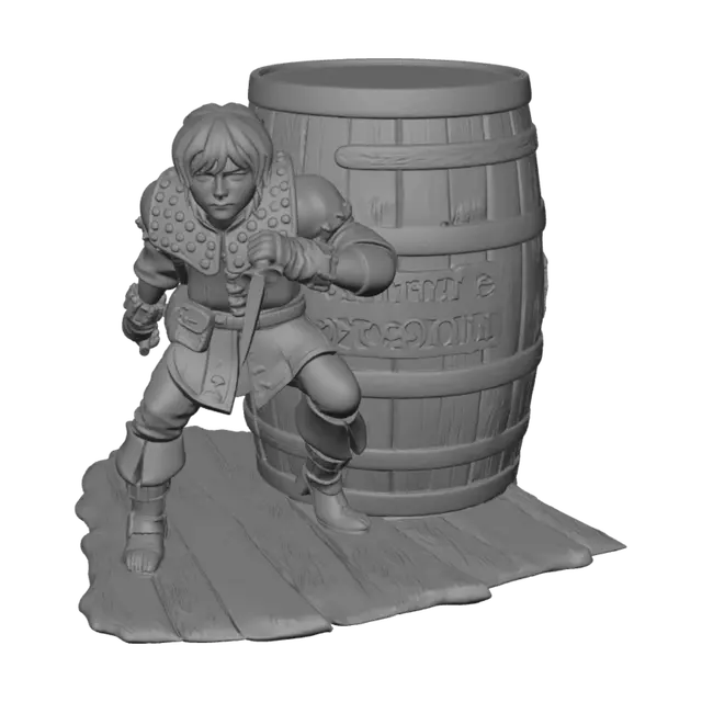 3D model for Barrel Knight