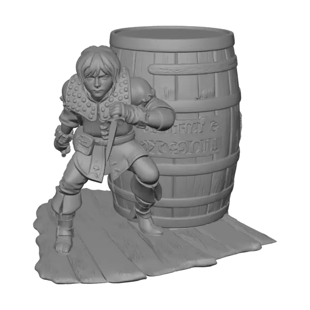 3D model for Barrel Knight