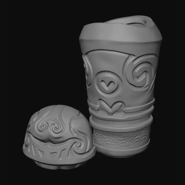 3D model for Spiral Swirl Vessel