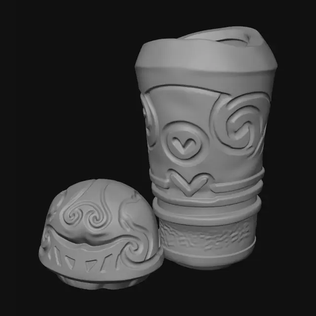 3D model for Spiral Swirl Vessel