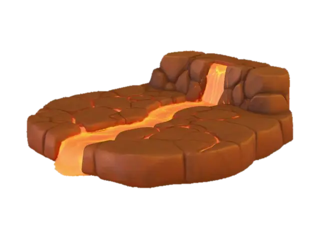 3D model for Lava Flow Plateau, #PBR#