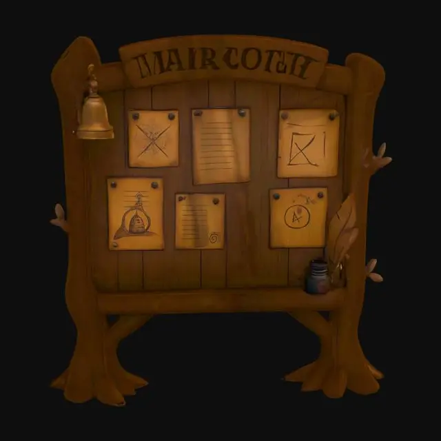 3D model for Town Bulletin