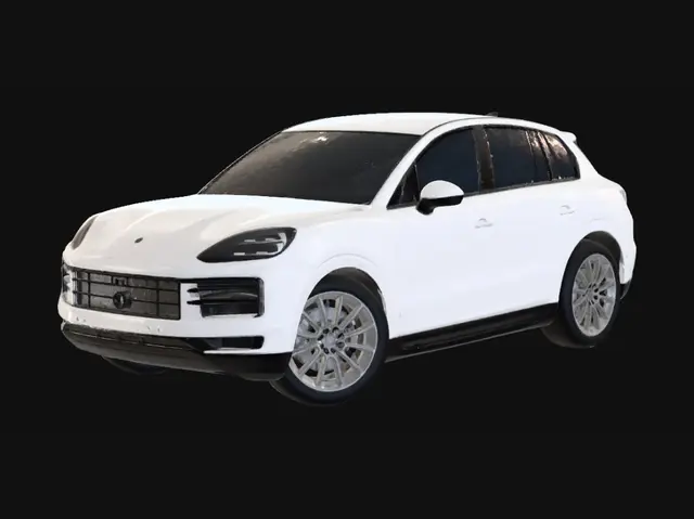 3D model for White Porsche Macan in the City