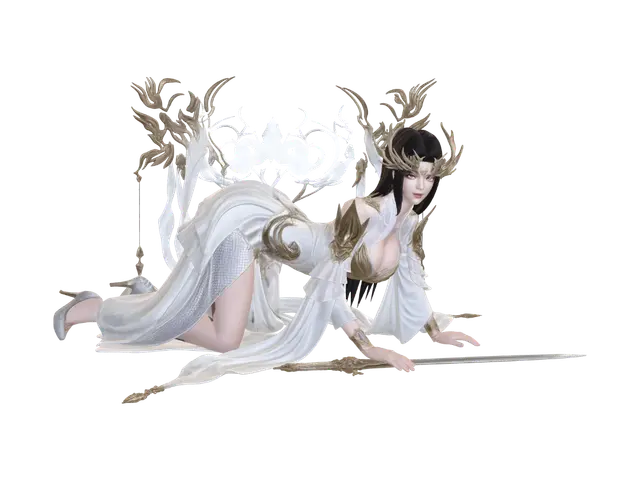 3D model for Empress of the Golden Dawn
