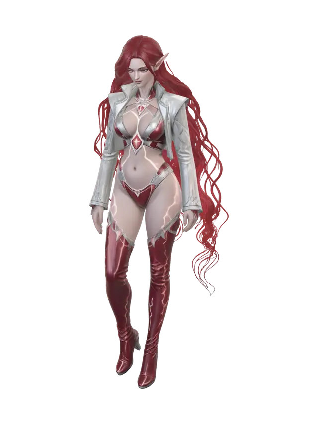 3D model for Crimson Storm Enchantress