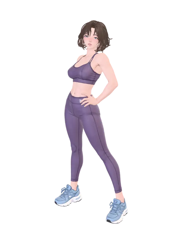 Purple Velocity 3D model, vytvořený pomocí AI