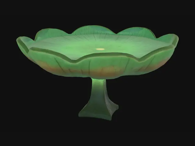 3D model for detailed leaf veins, slightly curved edges, clean topology, optimized for Unreal Engine 5, fantasy water world, vibrant colors, high quality, PBR materials, top-down walkable surface, Elemental movie inspired style, isolated asset

إذا بدكها تناسب مدينتك المائية بشكل أكبر:

Stylized giant lily pad island, floating water platform, fantasy aquatic city environment, vibrant green colors, smooth cartoon design, magical water world, game-ready 3D model, Unreal Engine 5, walkable platform, high quality PBR, Elemental-inspired art style, clean mesh, optimized geometry