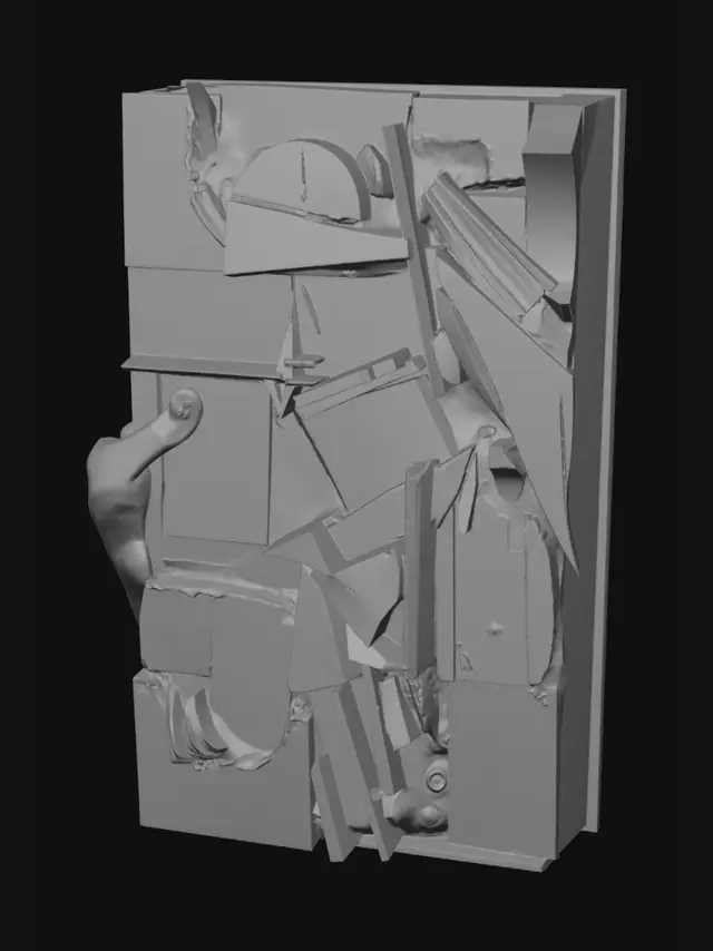 3D model for Splintered Timber Montage