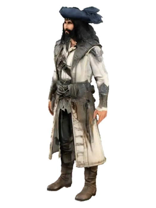 Pirate Commander - Sailor 3D model, vytvořený pomocí AI