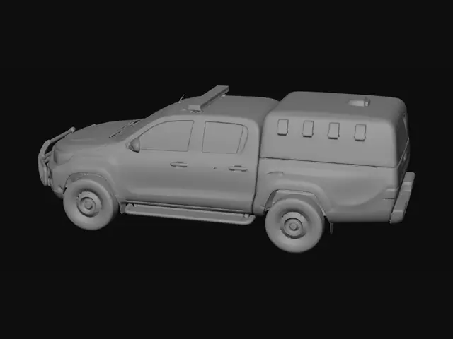 3D model for Blue Police Pickup