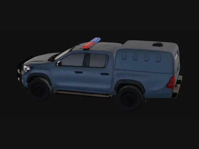 3D model for Blue Police Pickup