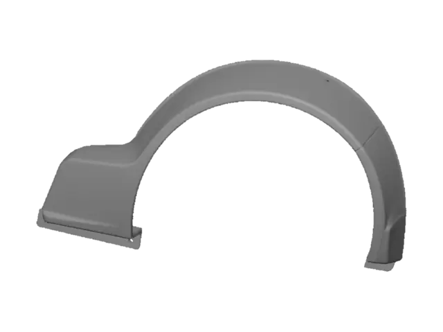 3D model for Grey curved motorcycle fender