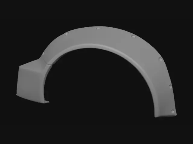 3D model for Arc-shaped wheel arch